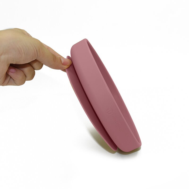 Petite&Mars Farfurie din silicon PetiteMars fara BPA cu ventuza TakeMatch 6 luni+ roz