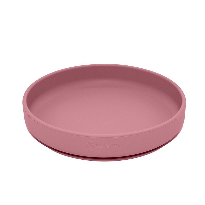 Petite&Mars Farfurie din silicon PetiteMars fara BPA cu ventuza TakeMatch 6 luni+ roz