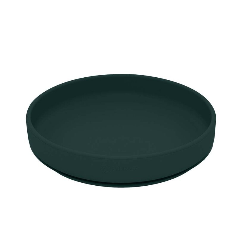 Petite&Mars Farfurie din silicon PetiteMars fara BPA cu ventuza TakeMatch 6 luni+ verde inchis