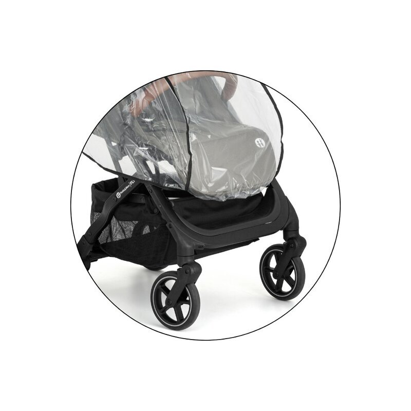 Petite&Mars Husa de ploaie pentru carucior sport PetiteMars 80x68x38 cm Transparent