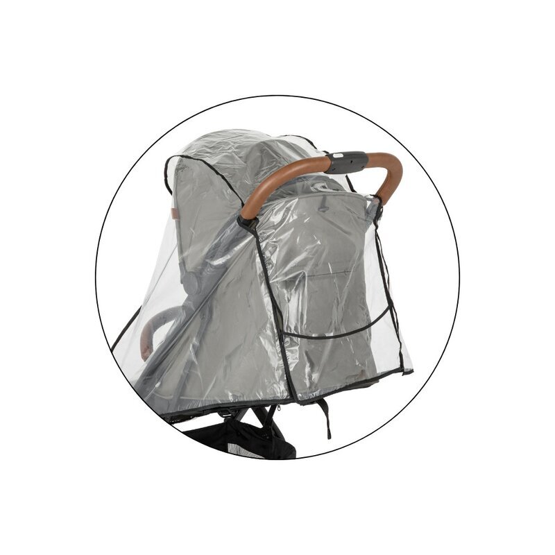 Petite&Mars Husa de ploaie pentru carucior sport PetiteMars 80x68x38 cm Transparent
