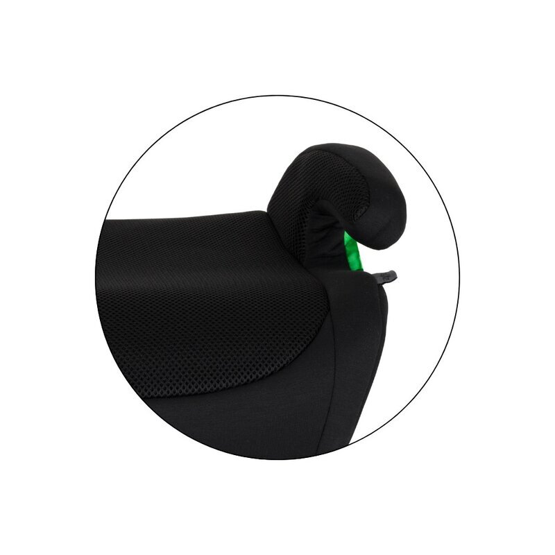 Petite&Mars Inaltator auto pentru copii PetiteMars Optimus Pro Negru i-Size cu isofix 125-150 cm 22-36 kg forma ergonomica husa detasabila