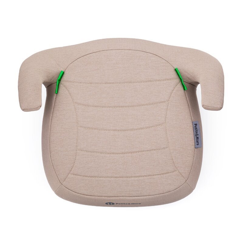 Petite&Mars Inaltator auto pentru copii PetiteMars Zuno Bej inchis i-Size 125-150 cm 22-36 kg forma ergonomica husa detasabila