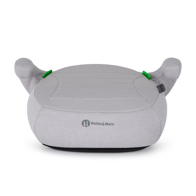 Petite&Mars Inaltator auto pentru copii PetiteMars Zuno Gri i-Size 125-150 cm 22-36 kg forma ergonomica husa detasabila