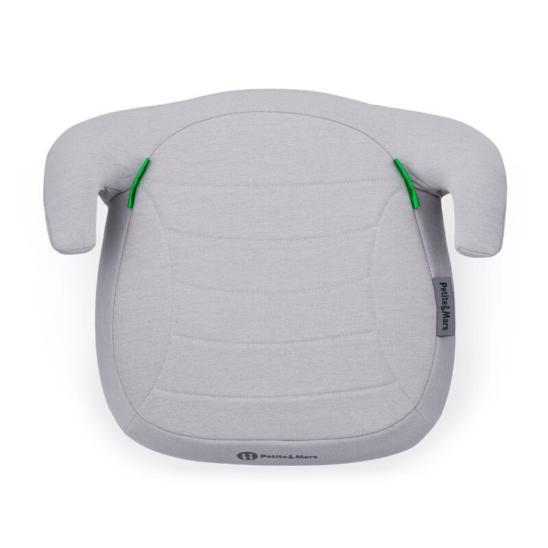 Petite&Mars Inaltator auto pentru copii PetiteMars Zuno Gri i-Size 125-150 cm 22-36 kg forma ergonomica husa detasabila