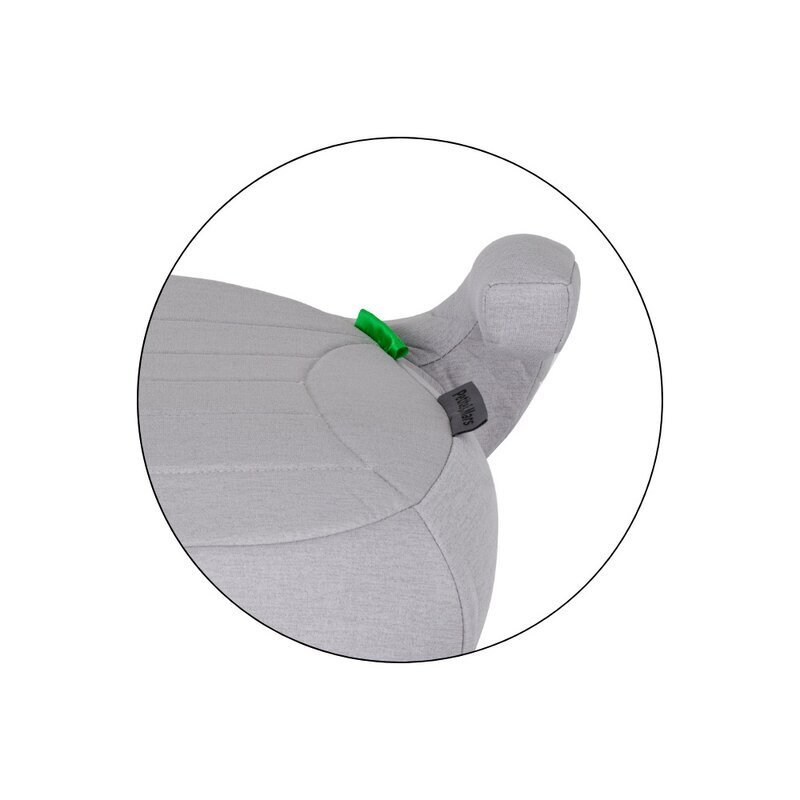 Petite&Mars Inaltator auto pentru copii PetiteMars Zuno Gri i-Size 125-150 cm 22-36 kg forma ergonomica husa detasabila