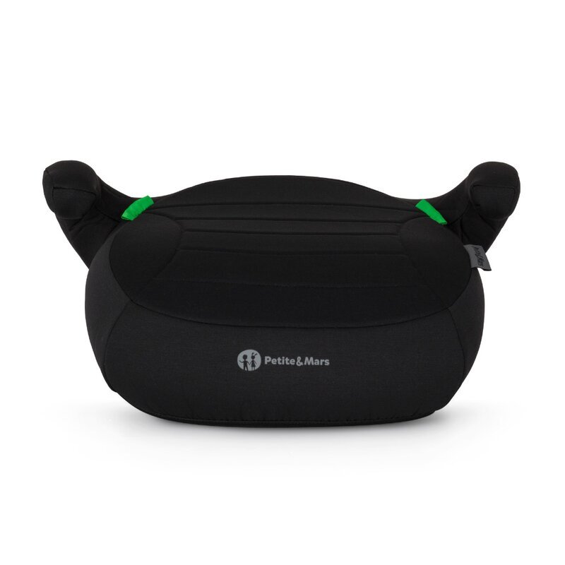 Petite&Mars Inaltator auto pentru copii PetiteMars Zuno Negru i-Size 125-150 cm 22-36 kg forma ergonomica husa detasabila