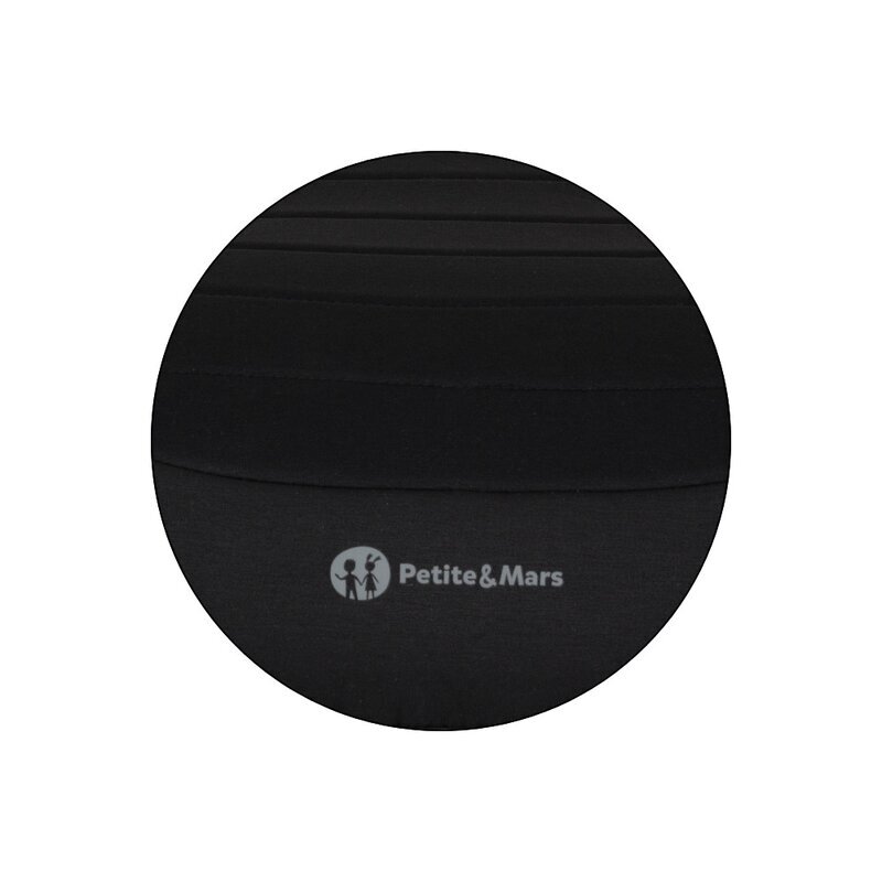 Petite&Mars Inaltator auto pentru copii PetiteMars Zuno Negru i-Size 125-150 cm 22-36 kg forma ergonomica husa detasabila