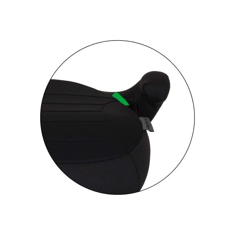 Petite&Mars Inaltator auto pentru copii PetiteMars Zuno Negru i-Size 125-150 cm 22-36 kg forma ergonomica husa detasabila