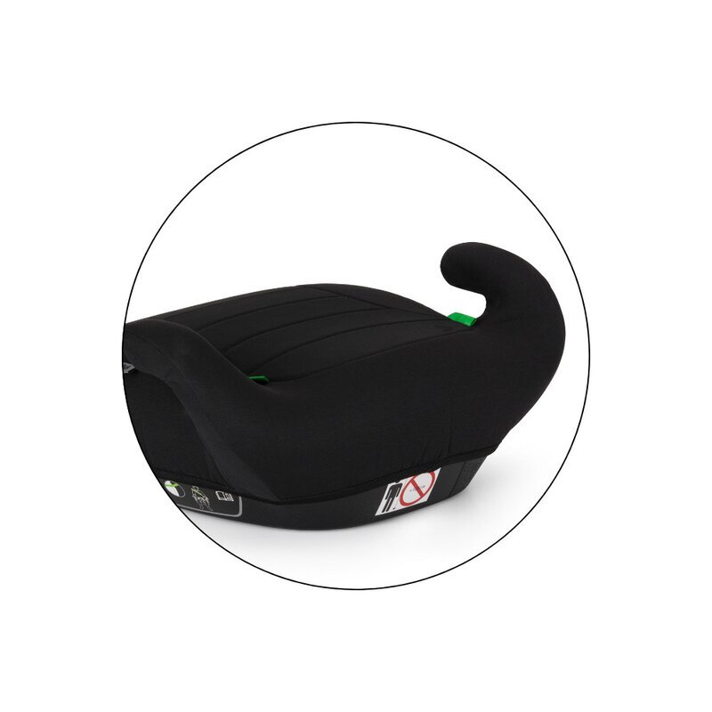 Petite&Mars Inaltator auto pentru copii PetiteMars Zuno Negru i-Size 125-150 cm 22-36 kg forma ergonomica husa detasabila