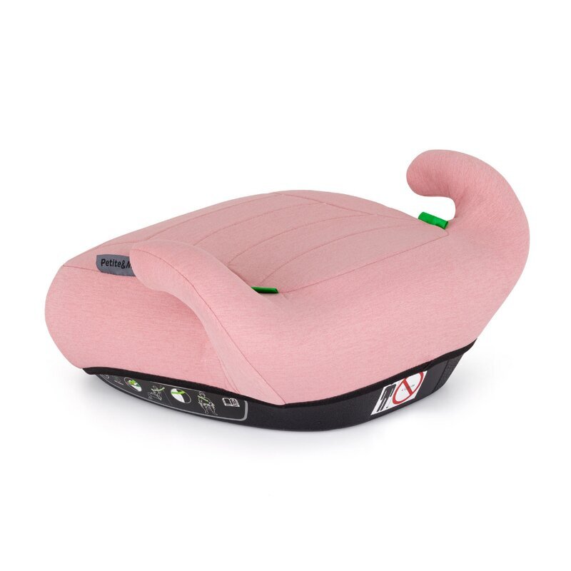 Petite&Mars Inaltator auto pentru copii PetiteMars Zuno Roz i-Size 125-150 cm 22-36 kg forma ergonomica husa detasabila
