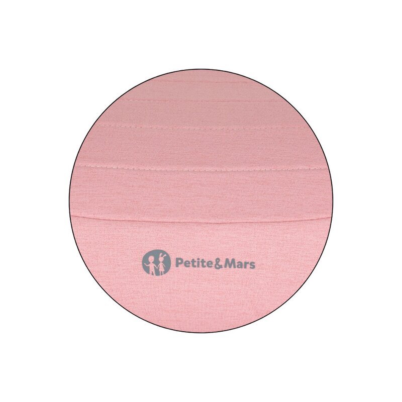 Petite&Mars Inaltator auto pentru copii PetiteMars Zuno Roz i-Size 125-150 cm 22-36 kg forma ergonomica husa detasabila