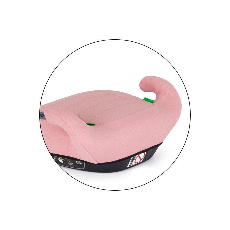 Petite&Mars Inaltator auto pentru copii PetiteMars Zuno Roz i-Size 125-150 cm 22-36 kg forma ergonomica husa detasabila