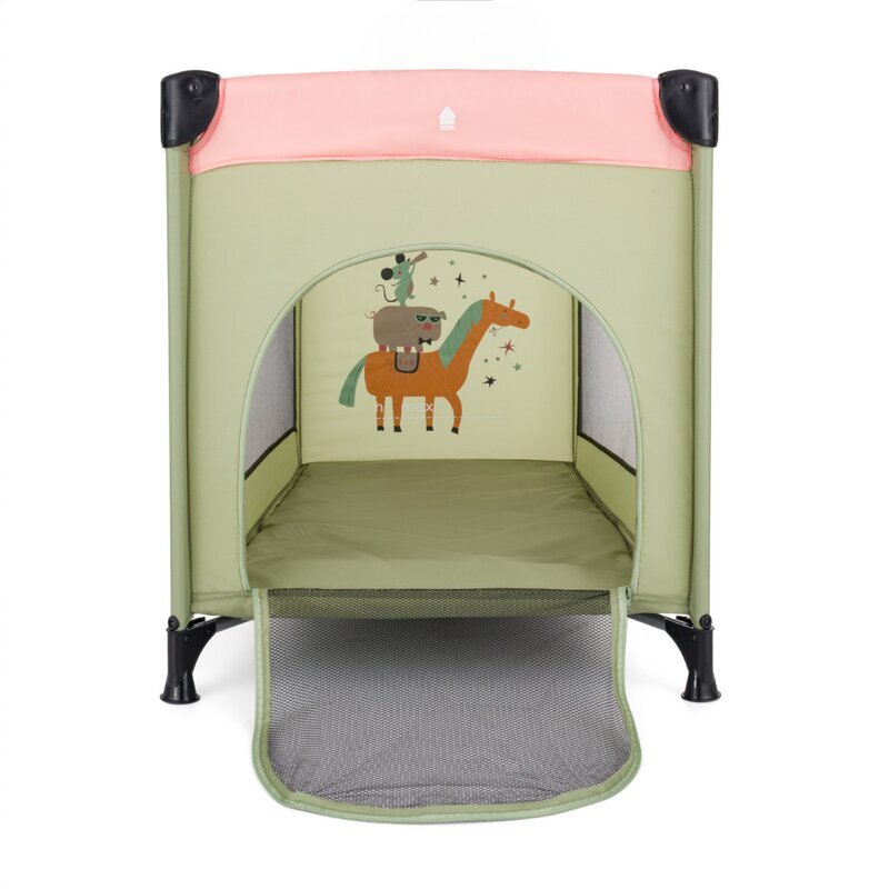 Petite&Mars Patut pliabil pentru copii PetiteMars Koot Boho 120x60 cm cu roti functie de tarc pliere compacta include geanta de transport intrare laterala cu fermoar greutate admisa 15 kg 0-30 luni