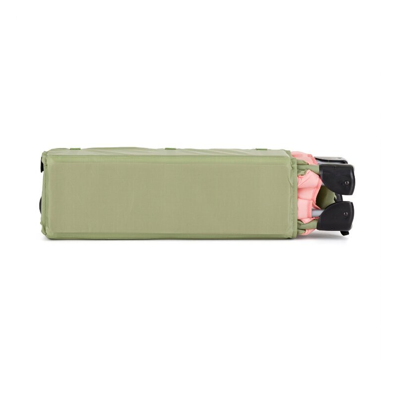 Petite&Mars Patut pliabil pentru copii PetiteMars Koot Boho 120x60 cm cu roti functie de tarc pliere compacta include geanta de transport intrare laterala cu fermoar greutate admisa 15 kg 0-30 luni