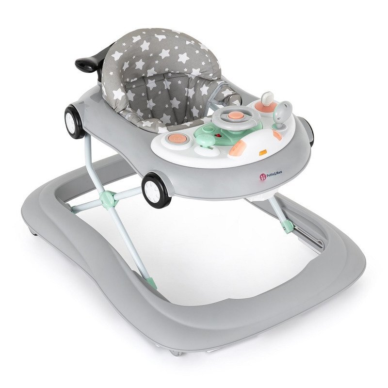 Petite&Mars Premergator muzical PetiteMars cu panou interactiv si lumini Cabrio Gri