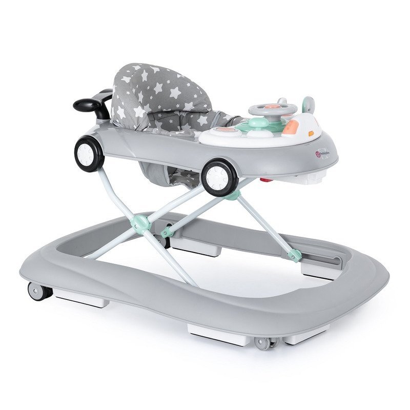 Petite&Mars Premergator muzical PetiteMars cu panou interactiv si lumini Cabrio Gri