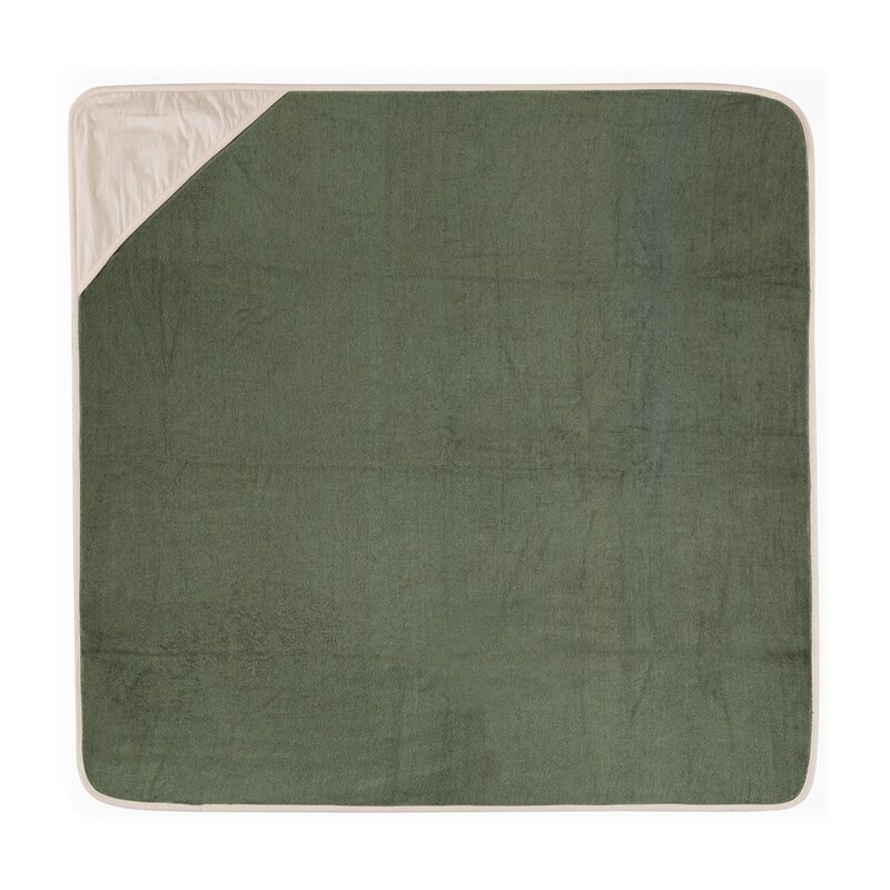Petite&Mars Prosop cu gluga PetiteMars Loulou hipoalergenic 100x100 cm Verde Botanic
