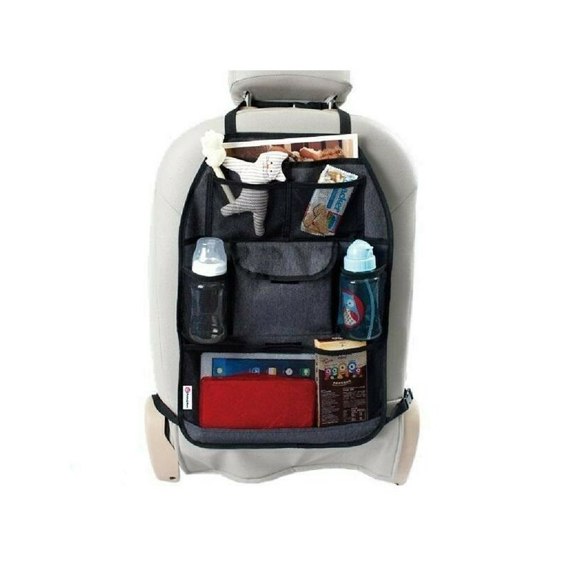 Petite&Mars Protectie bancheta auto 38.5x58 cm Order Gri-Negru PetiteMars