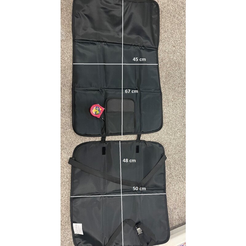 Petite&Mars Protectie impermeabila pentru bancheta auto si spatar cu organizator 3 in 1 Savior gri