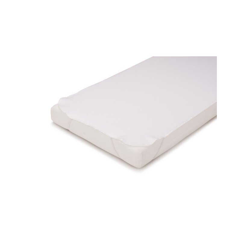 Petite&Mars Protectie impermeabila PetiteMars pentru saltele de 120x60 cu benzi elastice alb