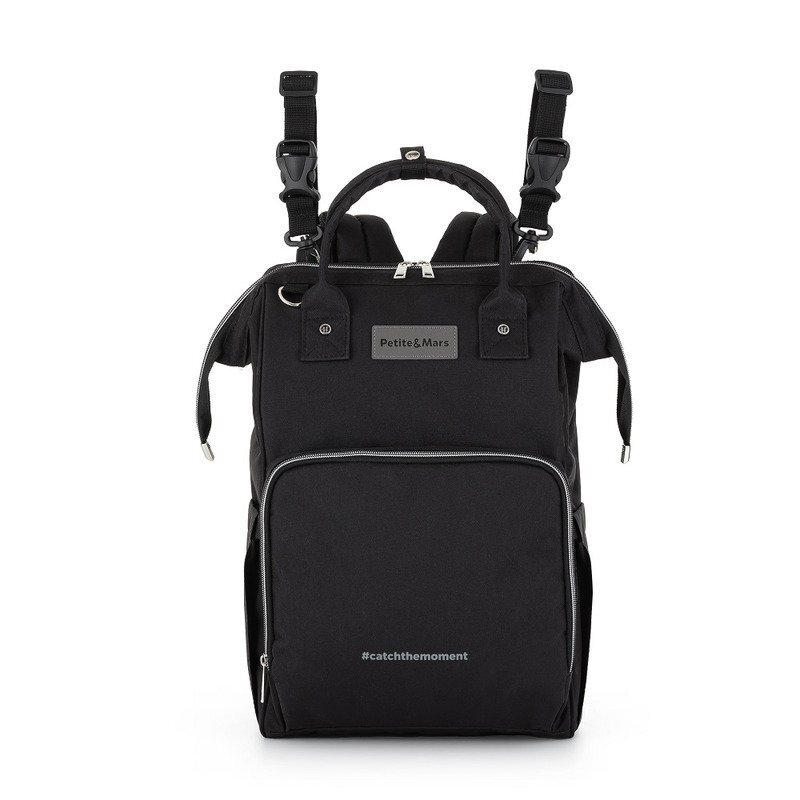 Petite&Mars Rucsac pentru mamici PetiteMars Jack black