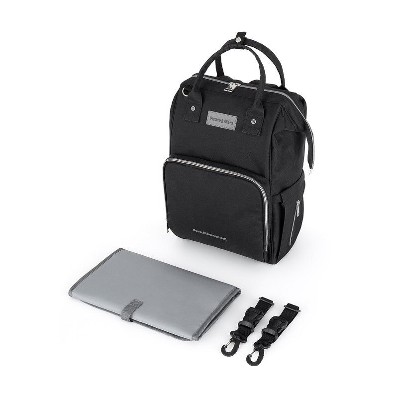 Petite&Mars Rucsac pentru mamici PetiteMars Jack black