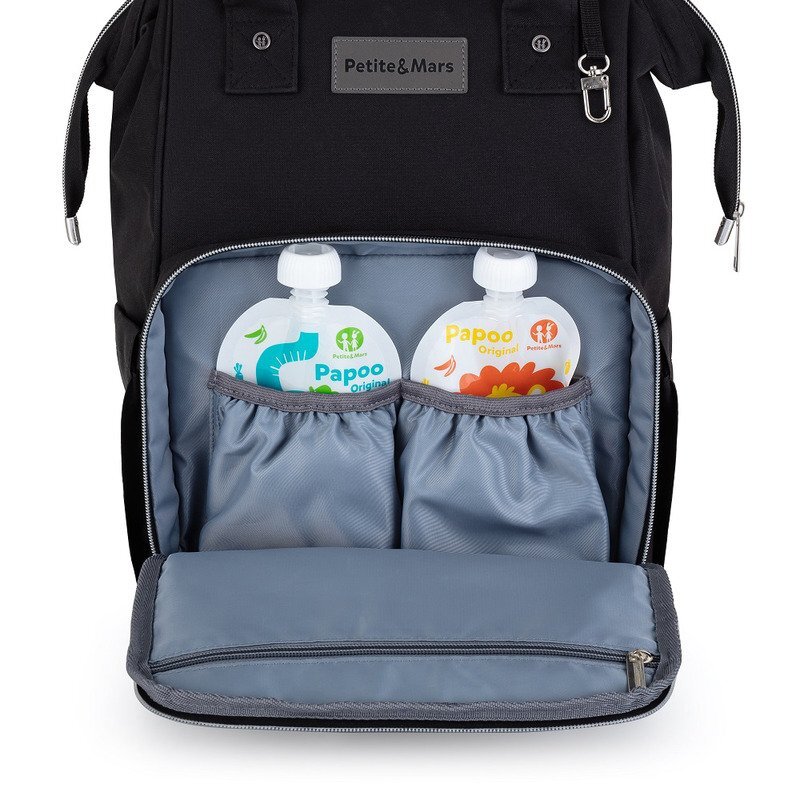 Petite&Mars Rucsac pentru mamici PetiteMars Jack black