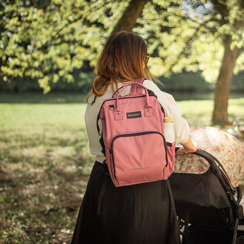 Petite&Mars Rucsac pentru mamici PetiteMars Jack Dusty Rose