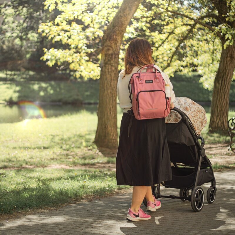 Petite&Mars Rucsac pentru mamici PetiteMars Jack Dusty Rose
