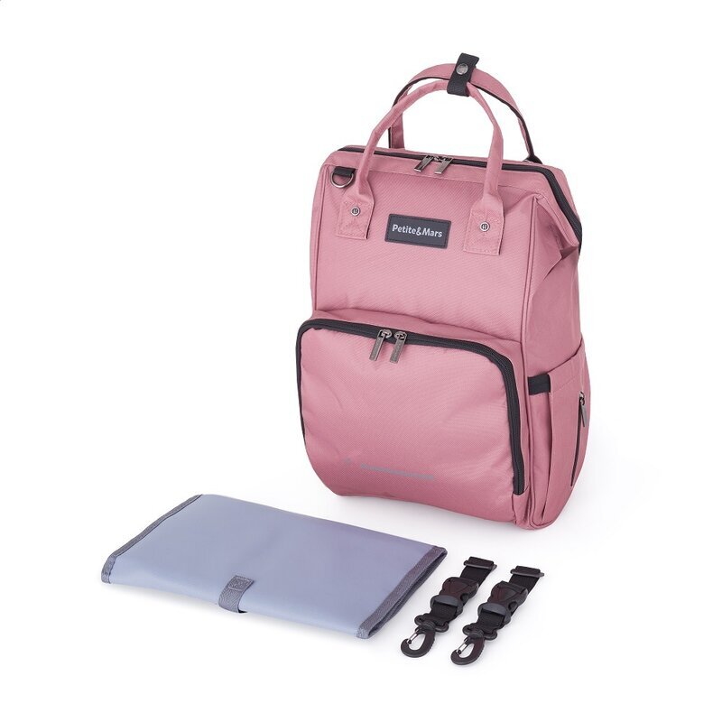 Petite&Mars Rucsac pentru mamici PetiteMars Jack Dusty Rose