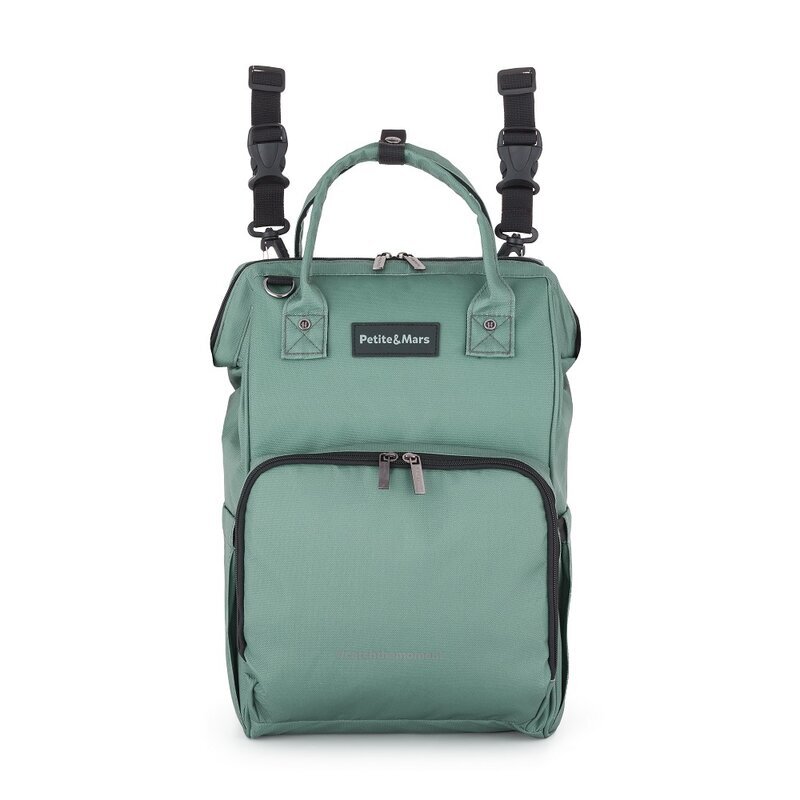 Petite&Mars Rucsac pentru mamici PetiteMars Jack Misty Green