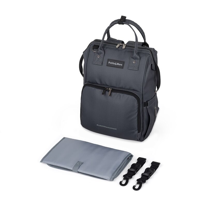 Petite&Mars Rucsac pentru mamici PetiteMars Jack Ultimate Grey