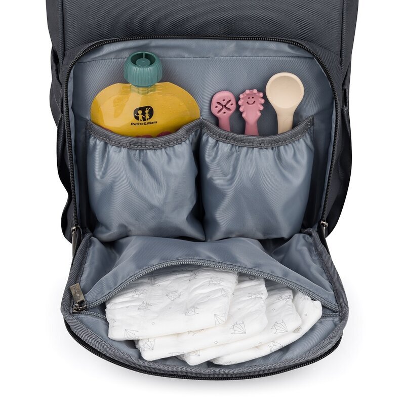 Petite&Mars Rucsac pentru mamici PetiteMars Jack Ultimate Grey