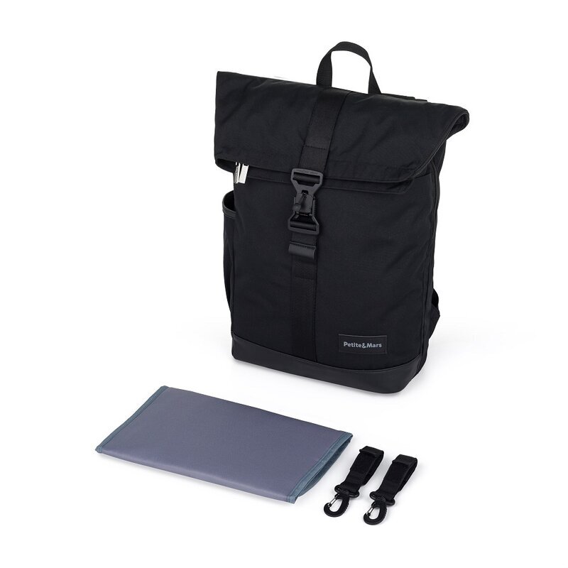 Petite&Mars Rucsac pentru mamici PetiteMars Jakob Absolute Black