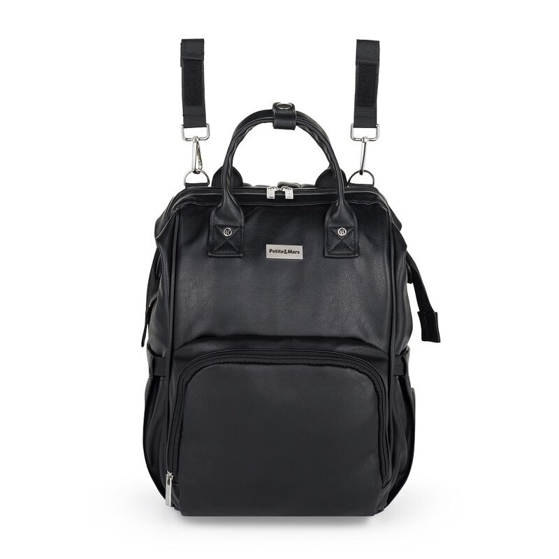 Petite&Mars Rucsac pentru mamici PetiteMars Jasper absolute black