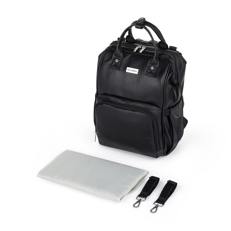 Petite&Mars Rucsac pentru mamici PetiteMars Jasper absolute black