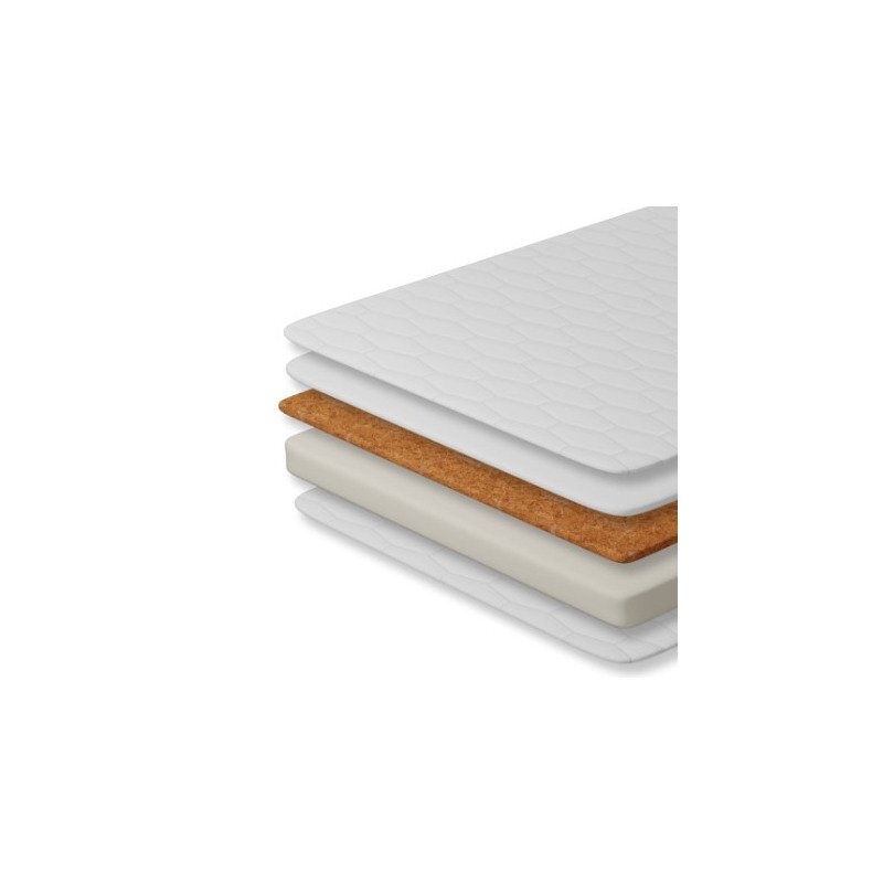 Petite&Mars Saltea copii Coco Dream cu husa detasabila 120x60x8 cm Alb