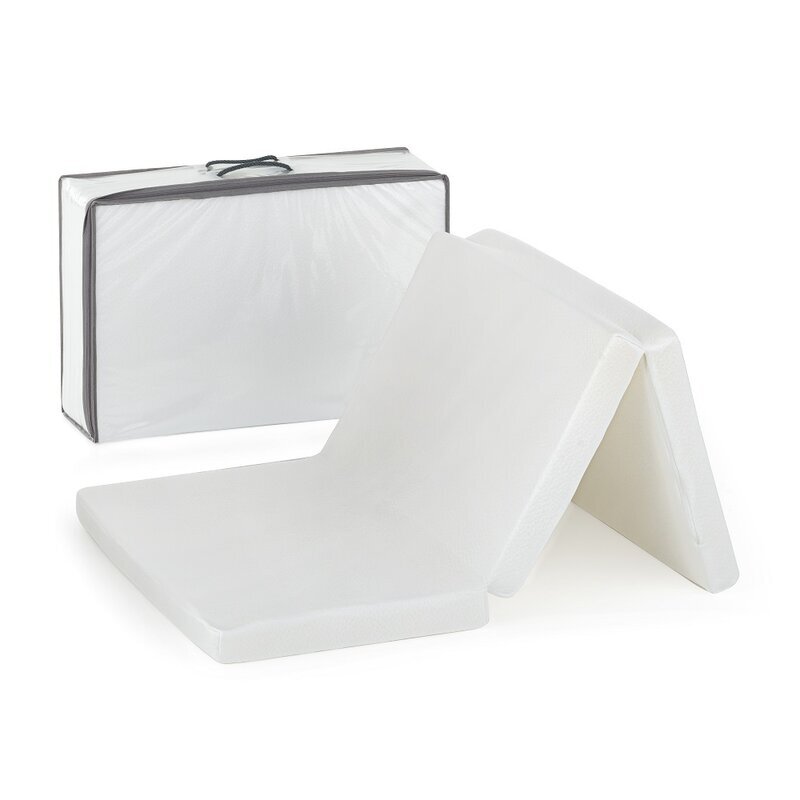 Petite&Mars Saltea pliabila PetiteMars Foldie multifunctionala 120x60x5 cm alb