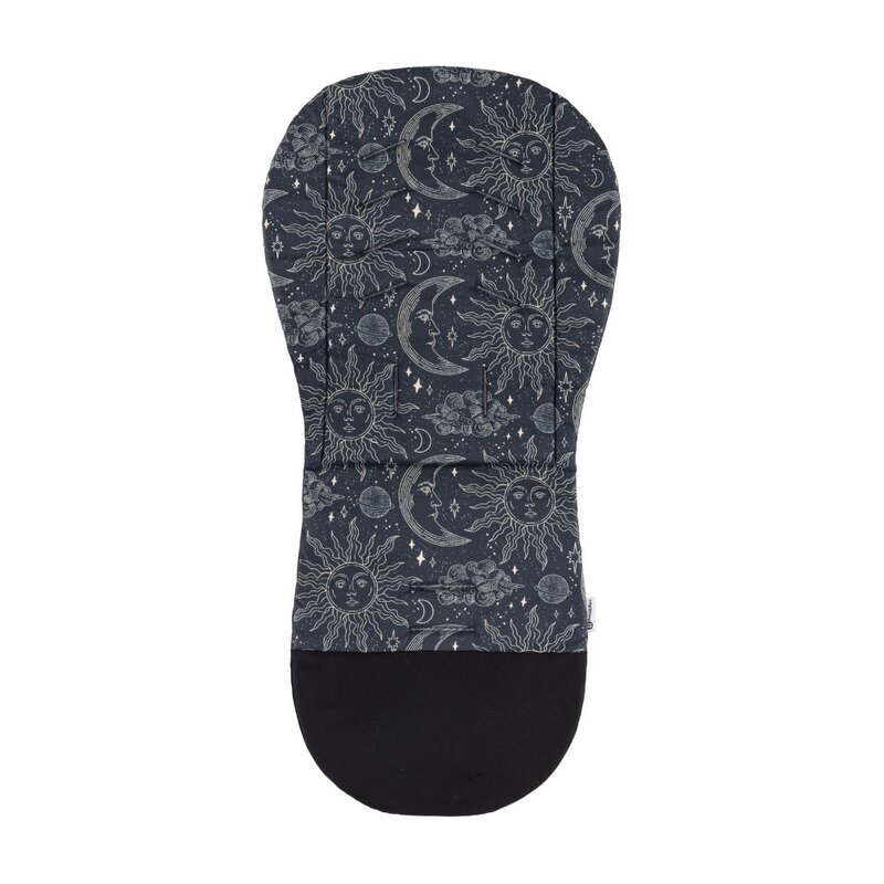 Petite&Mars Salteluta pentru carucior PetiteMars Foamy Gri inchis reversibila cu doua fete din spuma universala 86x42 cm