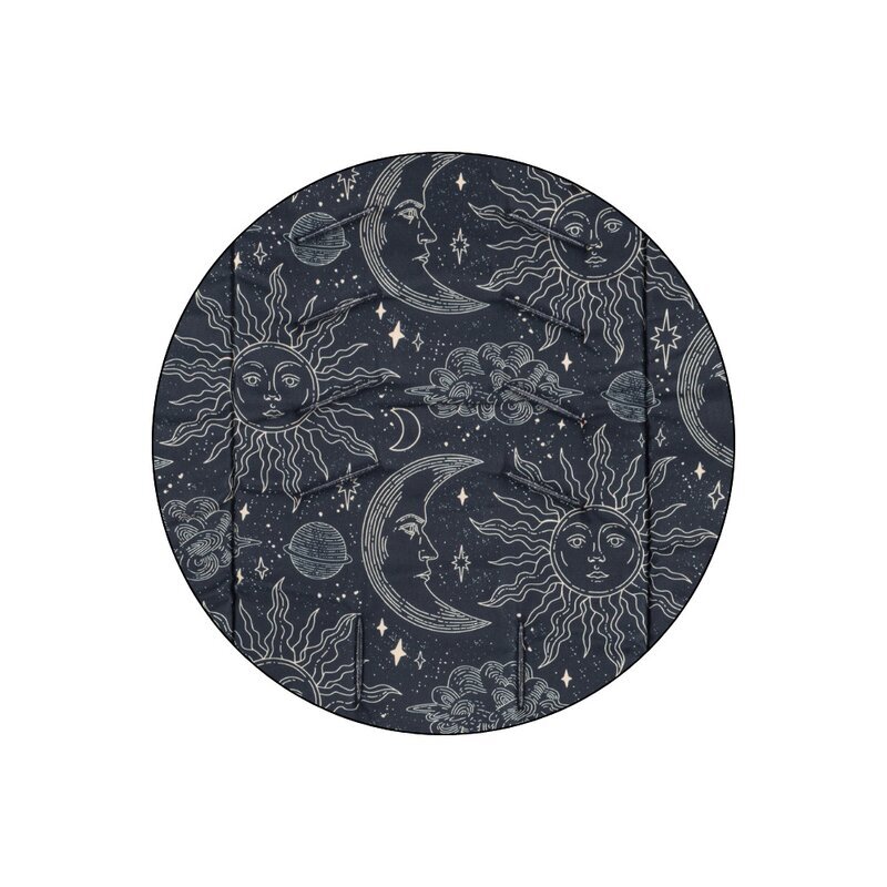Petite&Mars Salteluta pentru carucior PetiteMars Foamy Gri inchis reversibila cu doua fete din spuma universala 86x42 cm