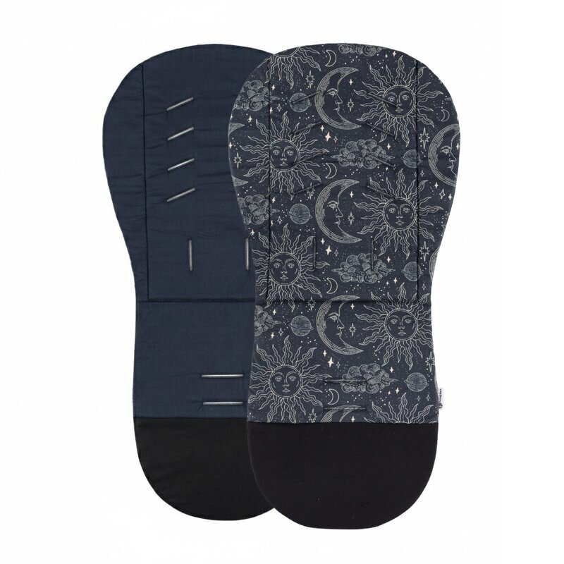 Petite&Mars Salteluta pentru carucior PetiteMars Foamy Gri inchis reversibila cu doua fete din spuma universala 86x42 cm