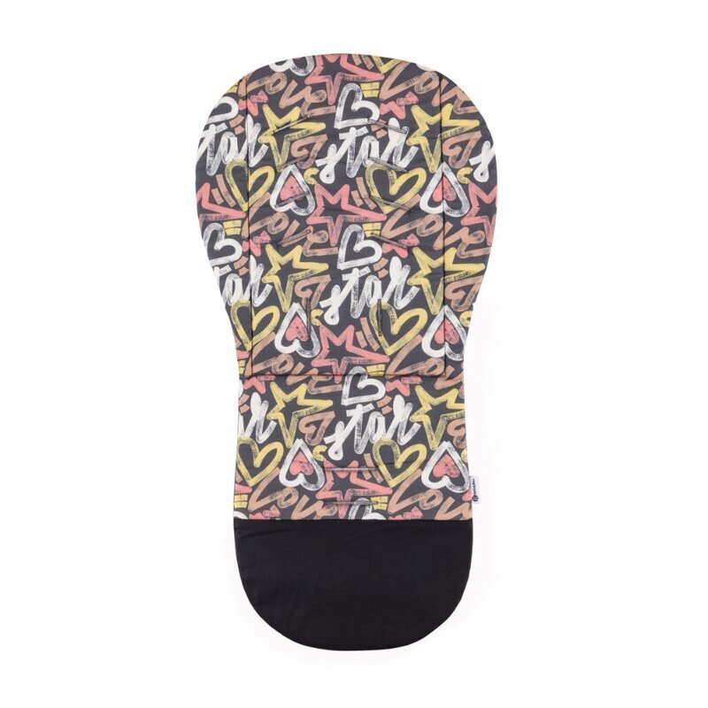Petite&Mars Salteluta pentru carucior PetiteMars Foamy GriMulticolor reversibila cu doua fete din spuma universala 86x42 cm