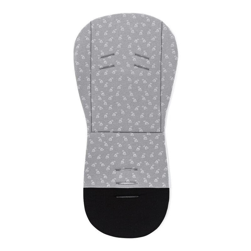 Petite&Mars Salteluta pentru carucior PetiteMars reversibila cu doua fete din spuma 86x42 cm gri