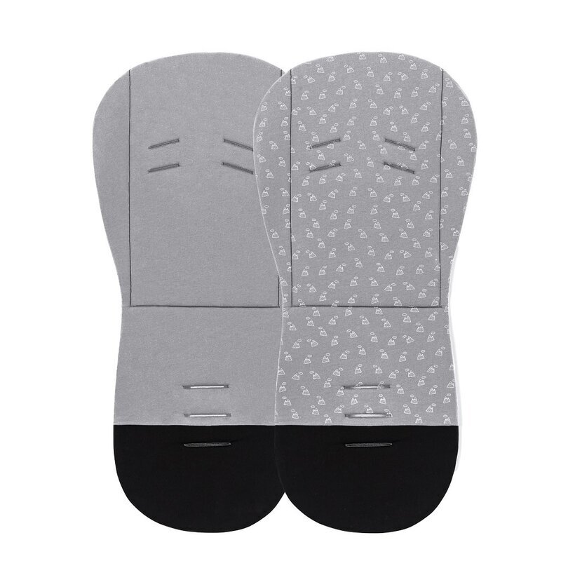 Petite&Mars Salteluta pentru carucior PetiteMars reversibila cu doua fete din spuma 86x42 cm gri