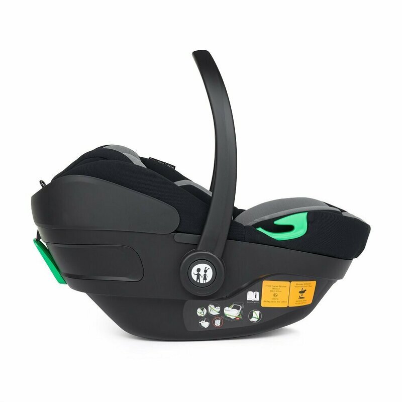 Petite&Mars Scaun auto pentru copii PetiteMars Core Pro NegruGri 0-13 kg 40-87 cm cu salteluta maner reglabil tetiera ajustabila in 5 pozitii ECE R129
