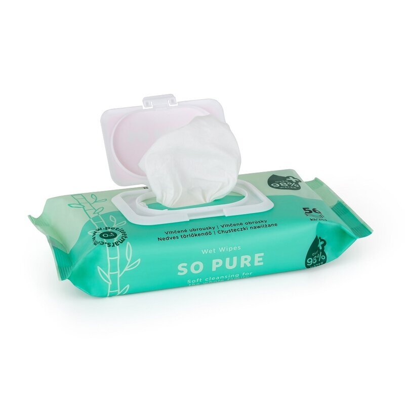Petite&Mars Servetele umede PetiteMars multifunctionale din bambus alb