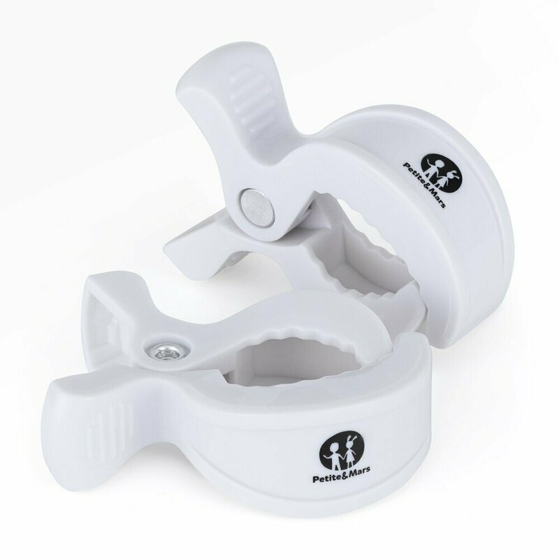 Petite&Mars Set 2 clesti multifunctionali pentru carucior PetiteMars Alb