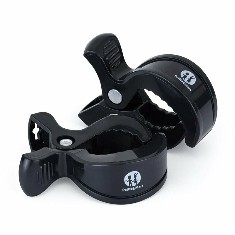 Petite&Mars Set 2 clesti multifunctionali pentru carucior PetiteMars Negru
