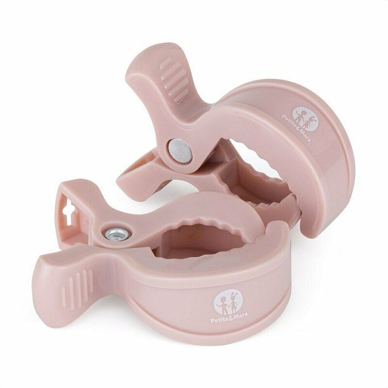 Petite&Mars Set 2 clesti multifunctionali pentru carucior PetiteMars Roz